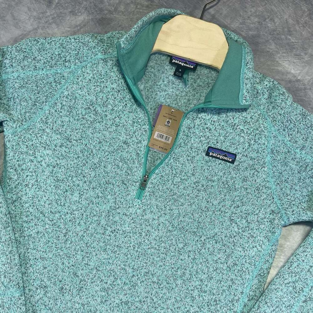 Patagonia Better Sweater 1/4-Zip Size M Lite Distilled Green Fleece